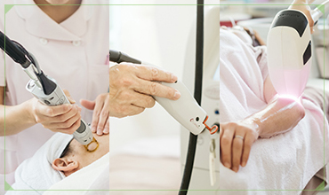 レーザー治療を中心とした種類豊富な治療が可能です。